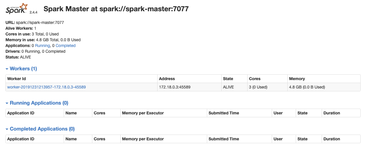 Spark console